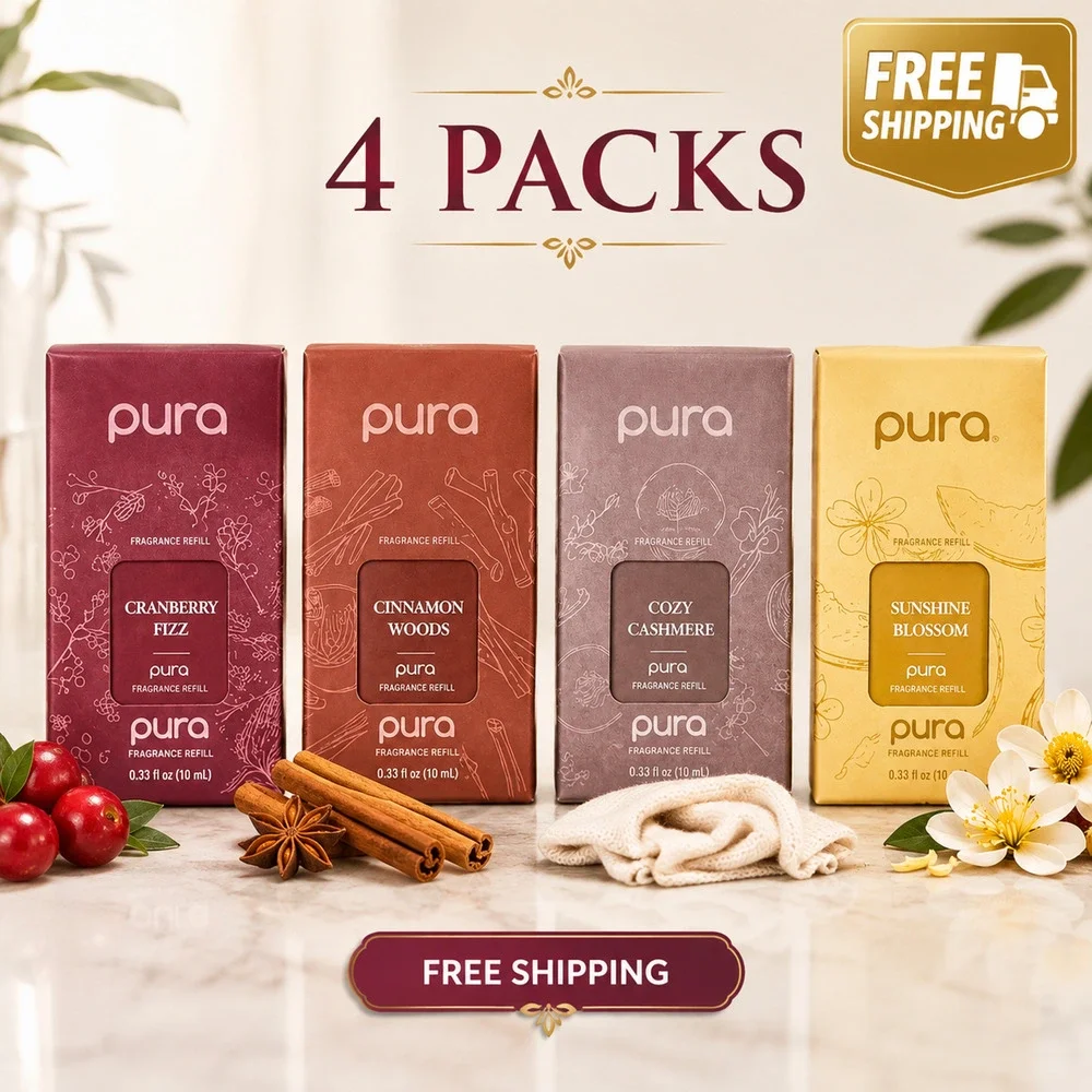 Pura Fragrance Refills – 4 Pack – Premium Fragrance Oil
